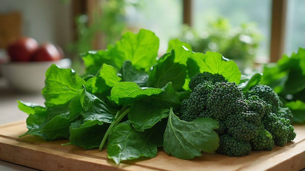 당장 실천해야 할 뇌에 좋은 식품 7가지 4 녹색 잎채소의 놀라운 뇌 건강 효과